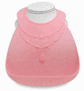 Pink Silicone Bib