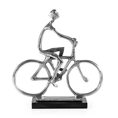 Man on Bike Sculpture